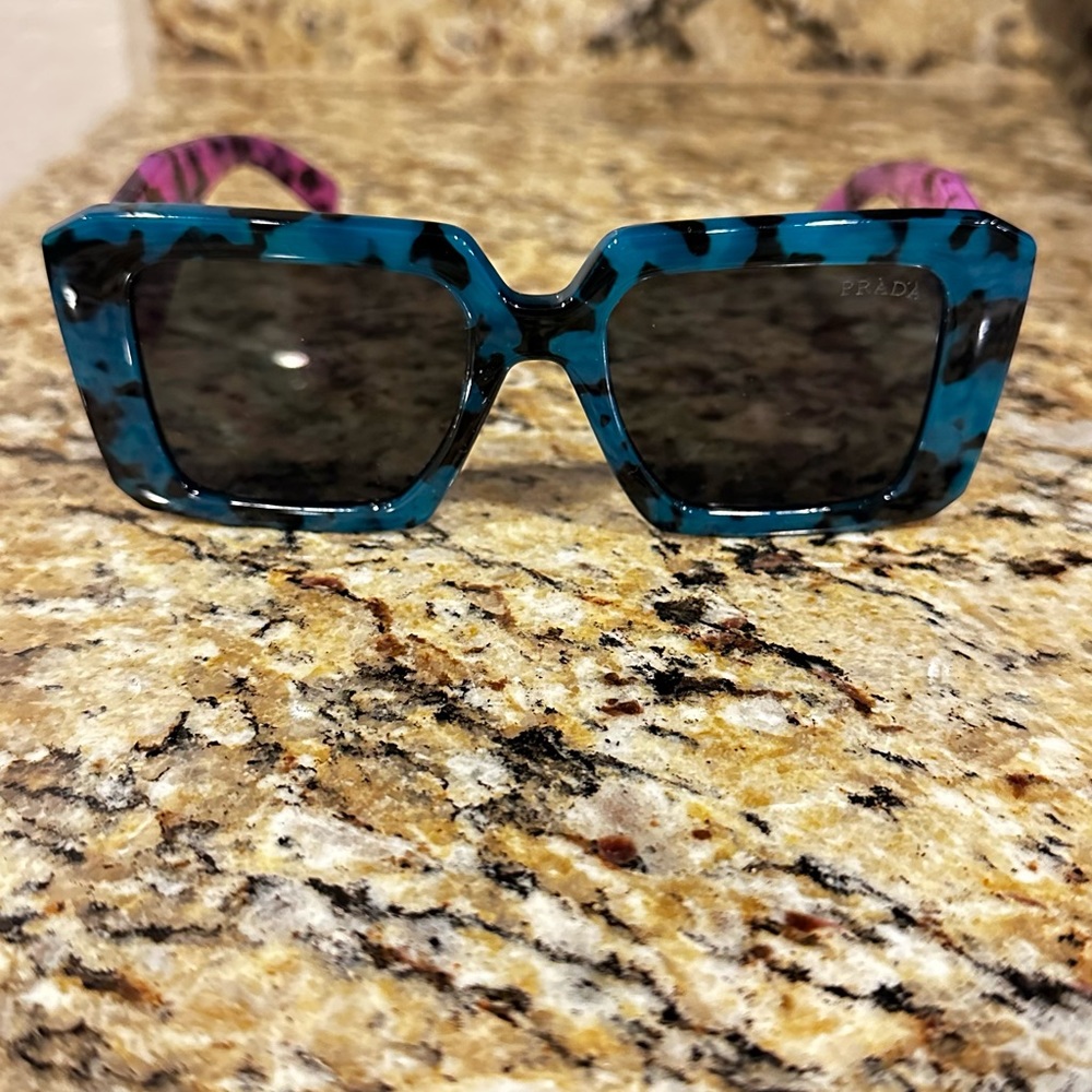 Prada two tone tortoiseshell sunglasses